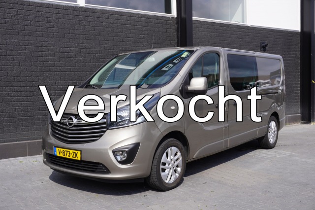 Opel Vivaro 1.6 CDTI 125PK L2 Dubbele Cabine 2x Schuifdeur EURO 6 - Airco - Navi - Cruise - € 12.950,- Excl.