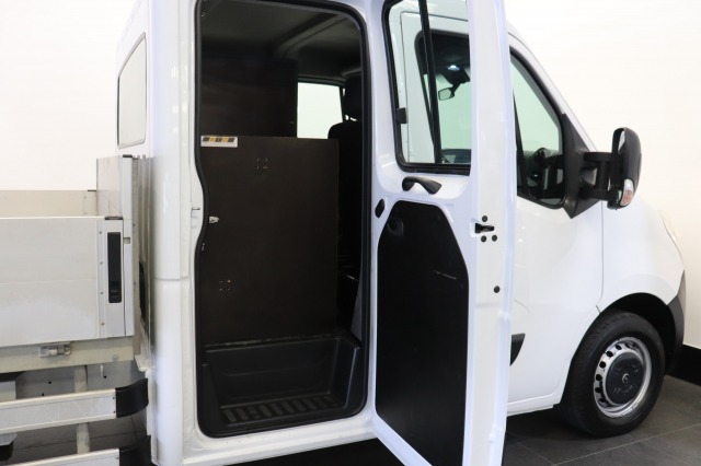 Opel Movano 2.3 CDTI BiTurbo L2 Openlaadbak - Airco - Navi - HIAB kraan - € 18.950,- Excl.