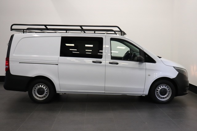 Mercedes-Benz Vito 111 CDI Lang Dubbele Cabine EURO 6 - Airco - Navi - Cruise - PDC - €17.950,- Excl.