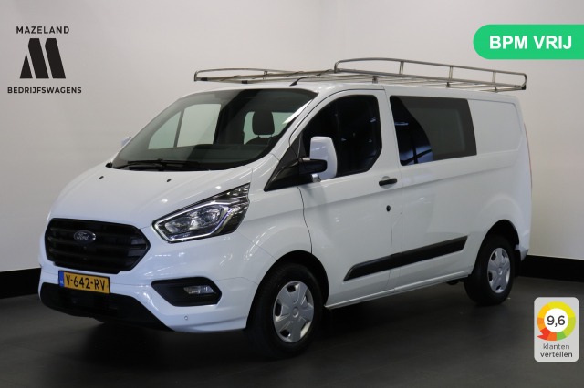 Ford Transit Custom 2.0 TDCI Dubbele Cabine - EURO 6 - Airco - Cruise - PDC - €13.900,- Excl.